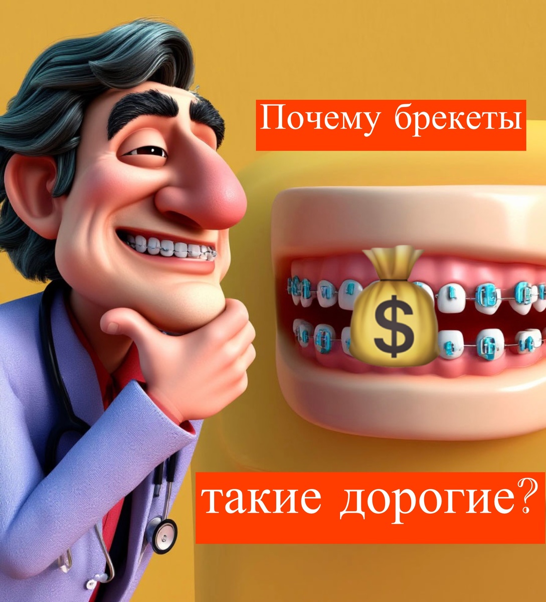 Дорогие брекеты