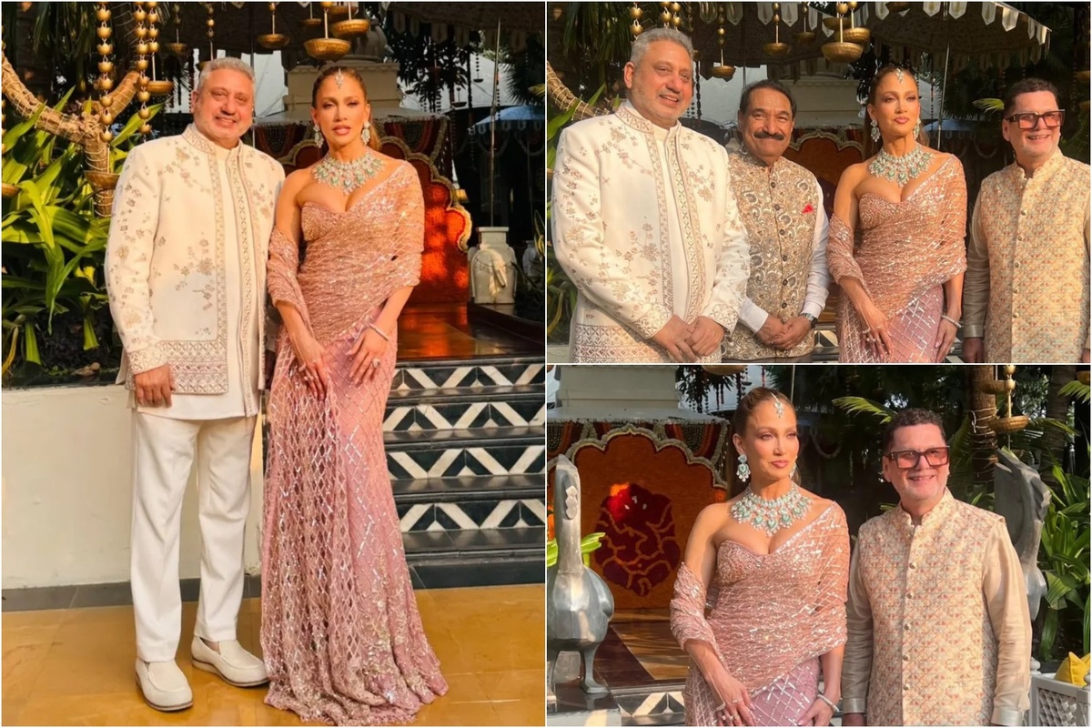 Дженнифер Лопес с гостями свадьбы