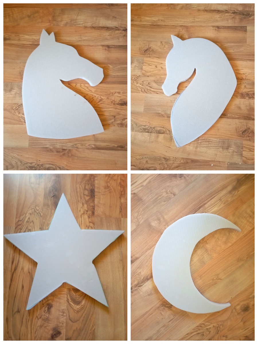 Заготовки из пеноплекса, обклеенные тканью