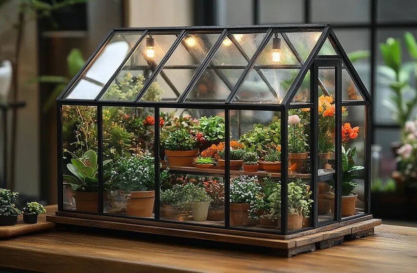 Теплица из стекла