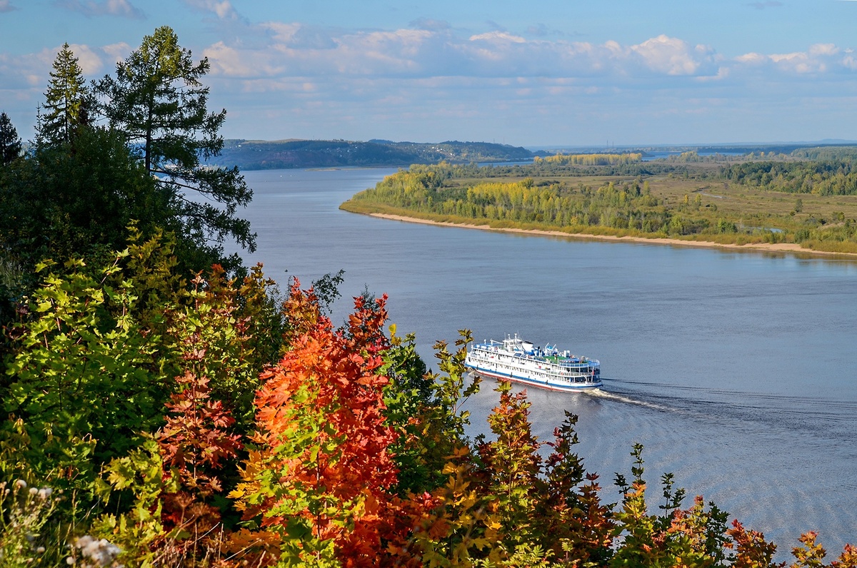 Вид на реку Кама (Воткинск или Сарапул)