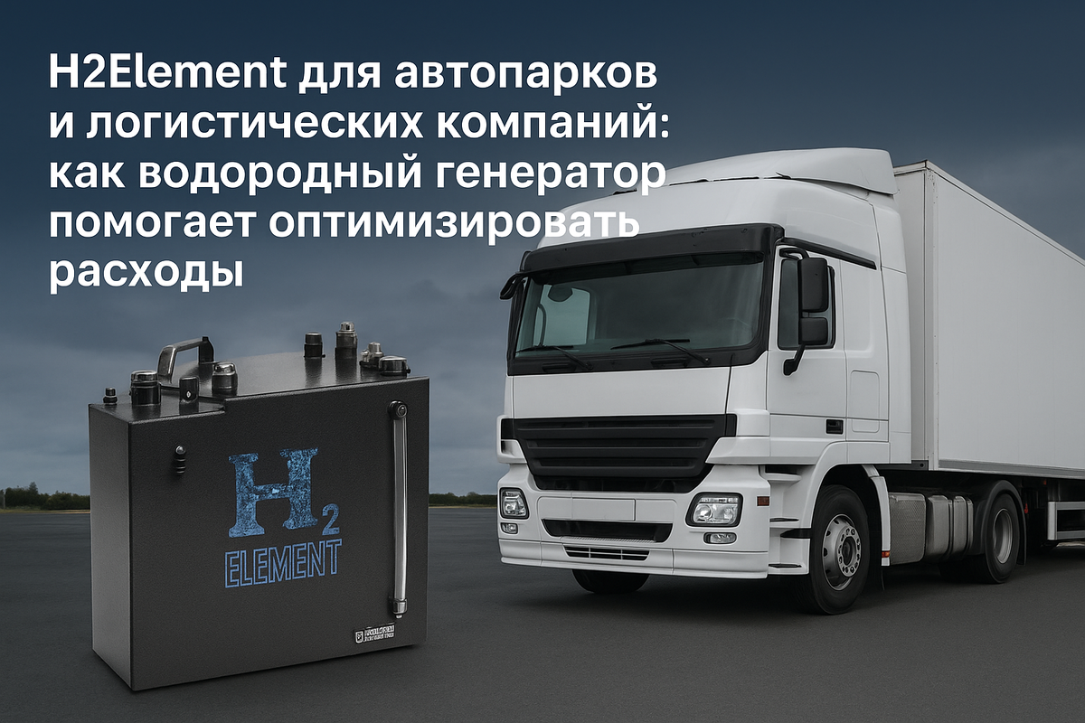 H2Element для автопарков и логистических компаний: как водородный генератор помогает оптимизировать расходы