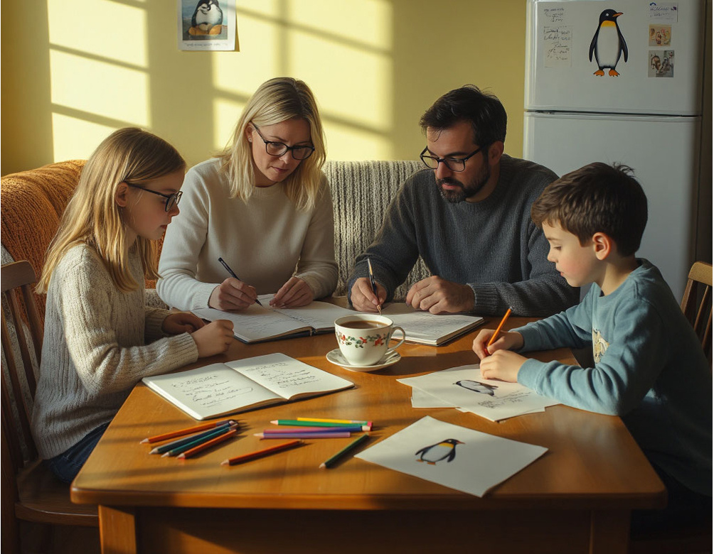 Правила дома. Дети предлагают пересмотреть семейные правила, и это приводит к неожиданным компромиссам. *Картинка создана с помощью ИИ*