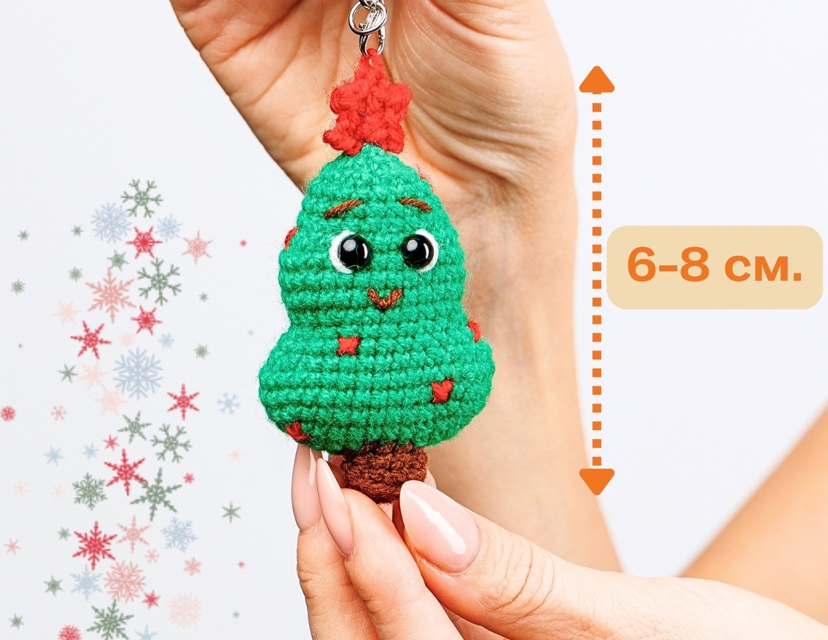 ручнаяработа / новыйгод2026 / вязаныйподарок / минибрелок