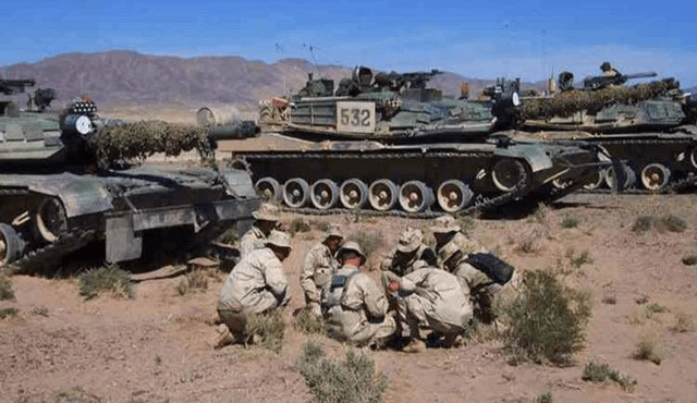 Американцы пытались сделать силуэт танка ниже, имитируя советскую школу танкостроения 