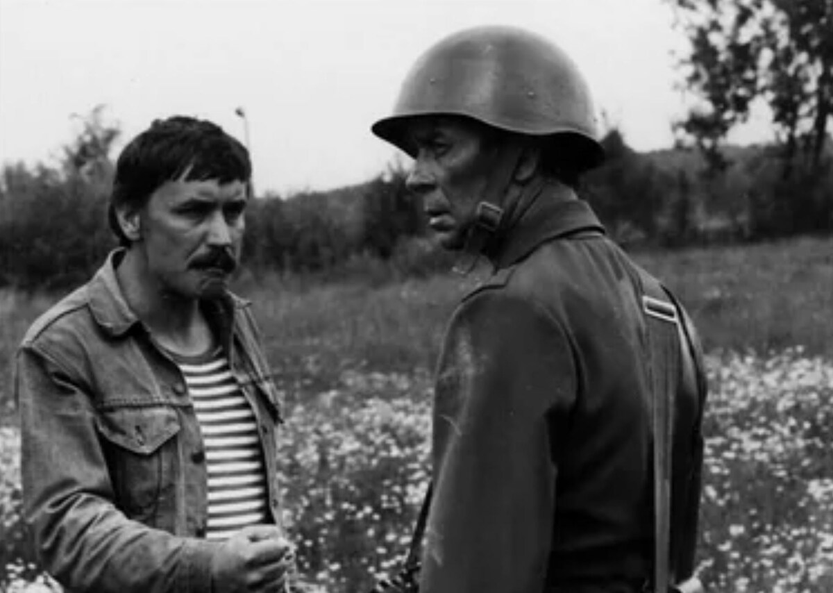 Вадим Абдрашитов и Олег Борисов во время съёмок. 