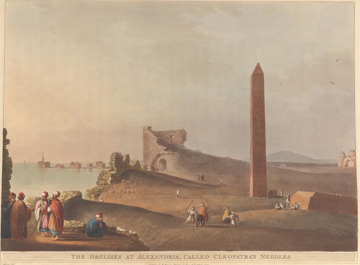 Луиджи Майер Обелиски в Александрии, названные Иглами Клеопатры
