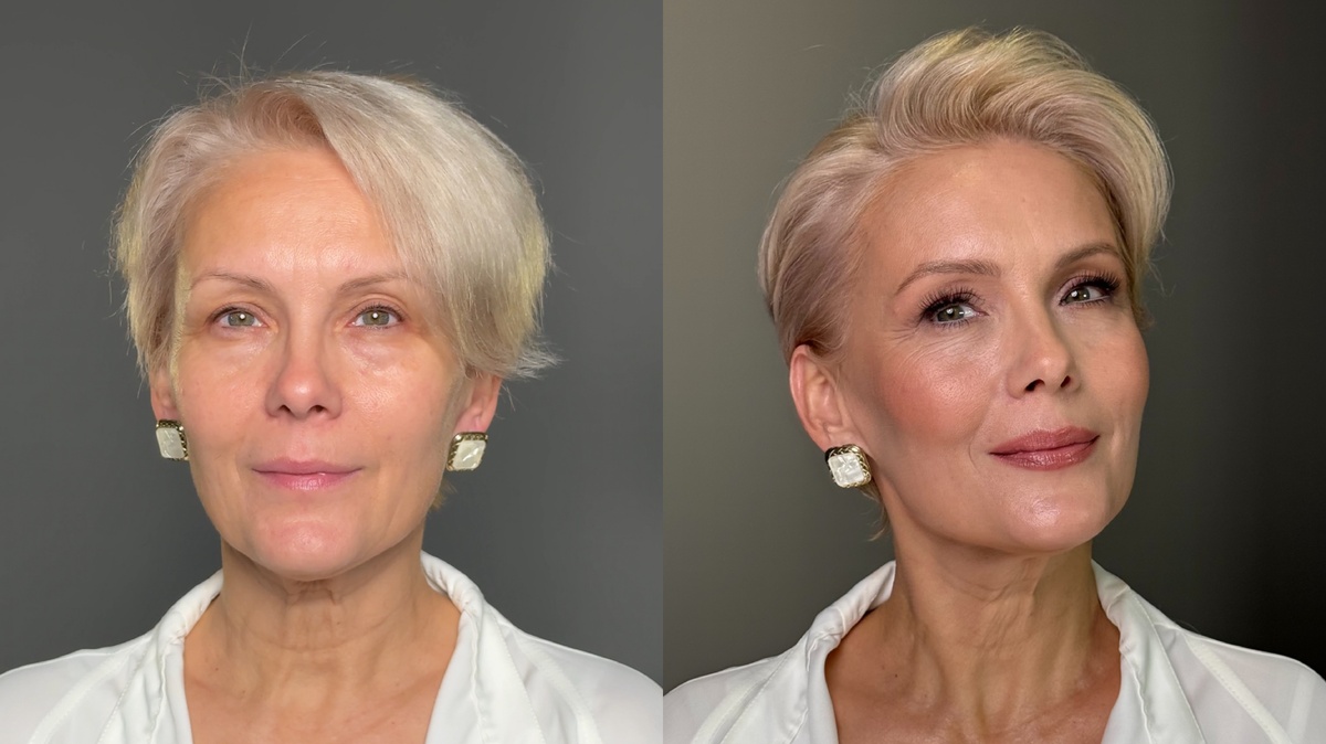 Моя ученица, как изменился ее макияж после обучения!