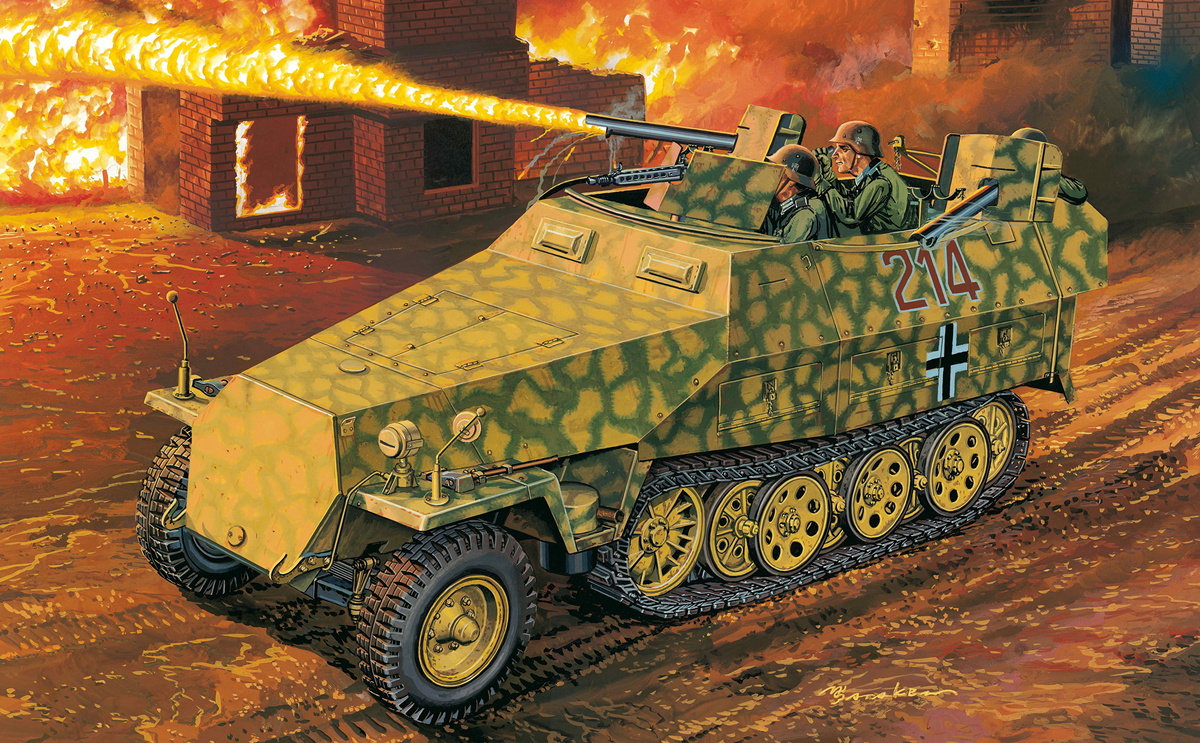 Самоходный огнемёт mittlerer Flammpanzerwagen Sd.Kfz.251/16