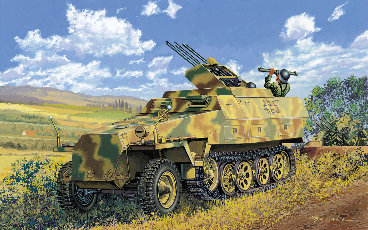 Самоходная зенитная установка mittlerer Schützenpanzerwagen mit Drilling-MG 151/20 Sd.Kfz.251/21
