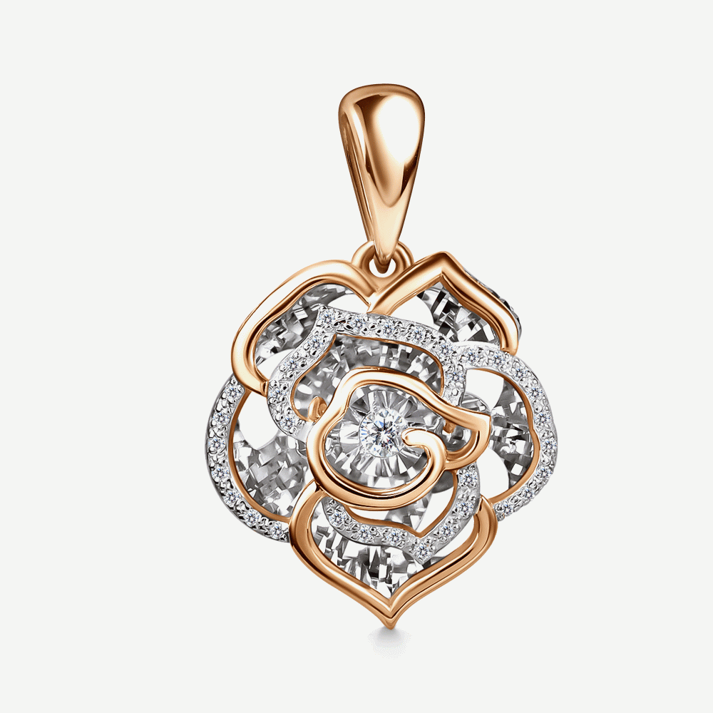 Золотая подвеска с бриллиантами
Код: 000-404776