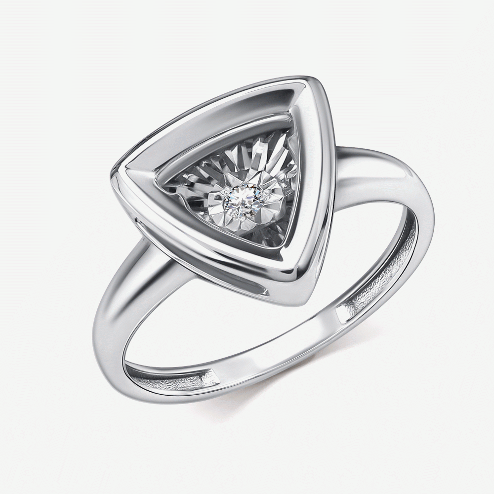 Золотое кольцо с бриллиантом
Код: 000-404819