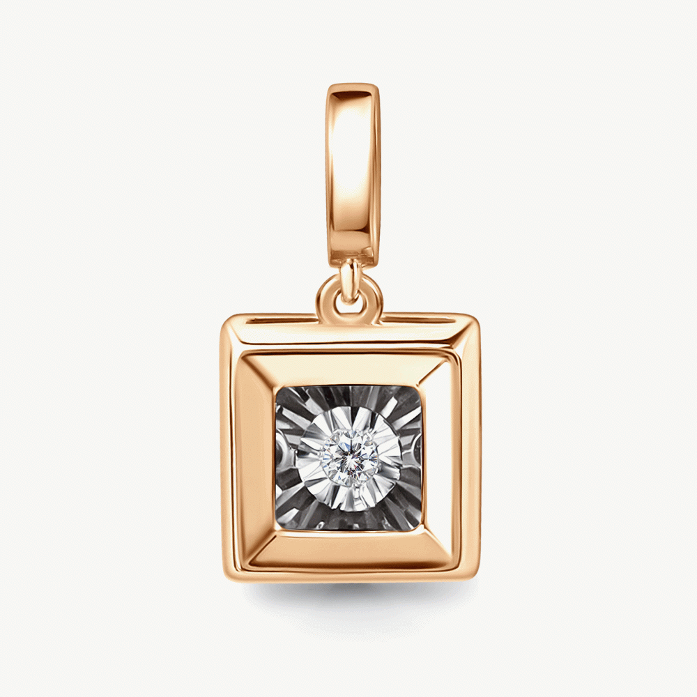 Золотая подвеска с бриллиантом
Код: 000-404735