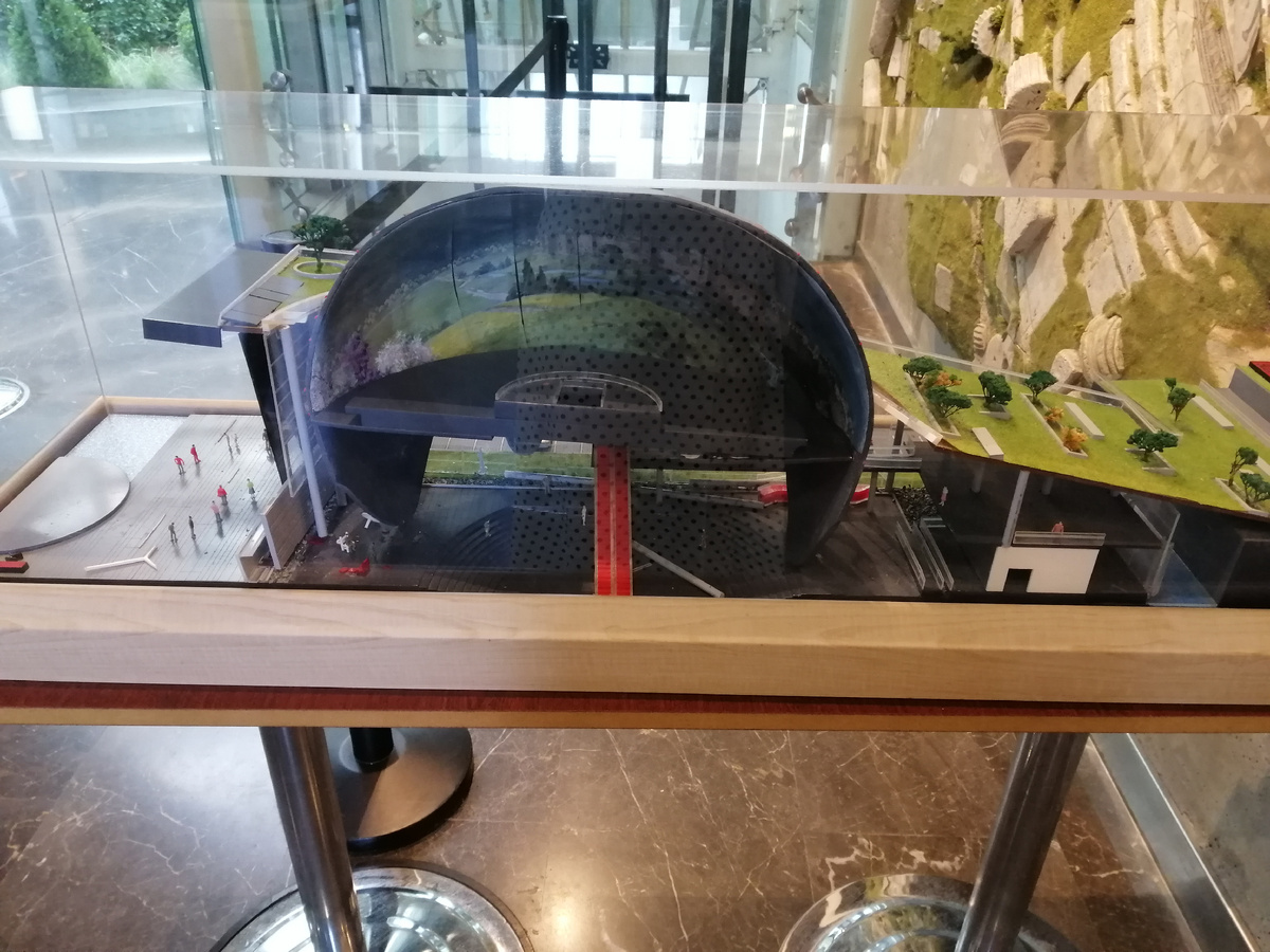 Макет музея-панорамы (в разрезе)