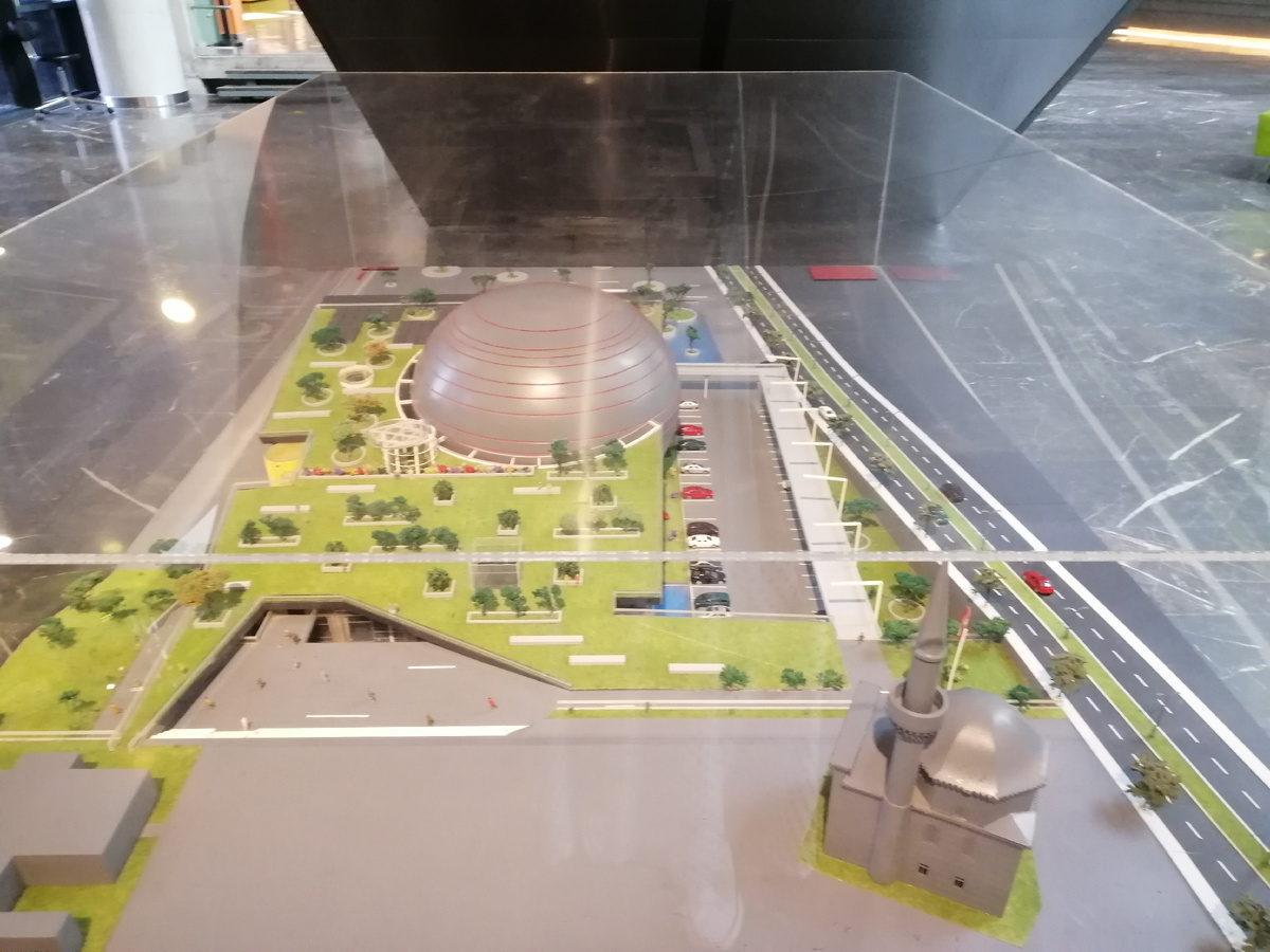 Макет территории музея-панорамы 