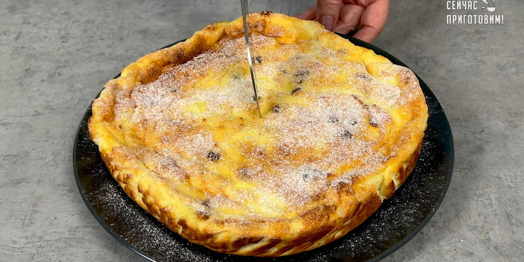 Нежная творожная запеканка без муки и манки (делюсь рецептом)