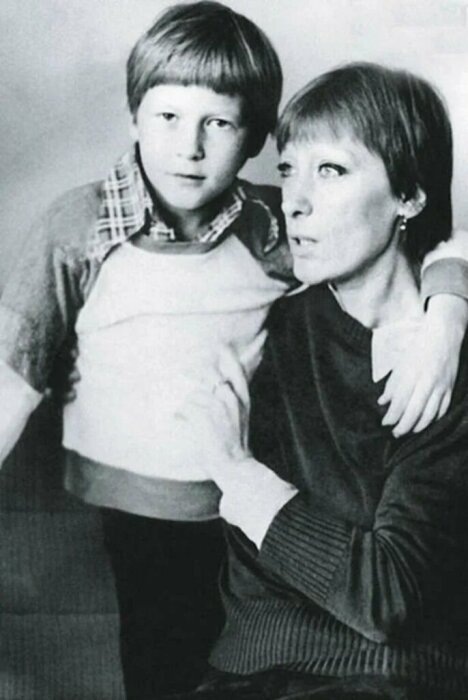 Актриса с сыном