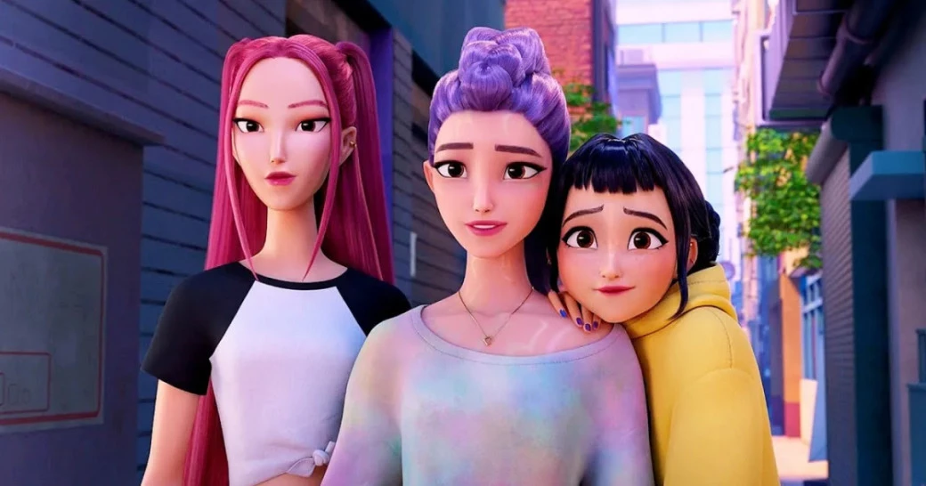 Кадр анимационного фильма «K-Pop-охотницы на демонов» 2025