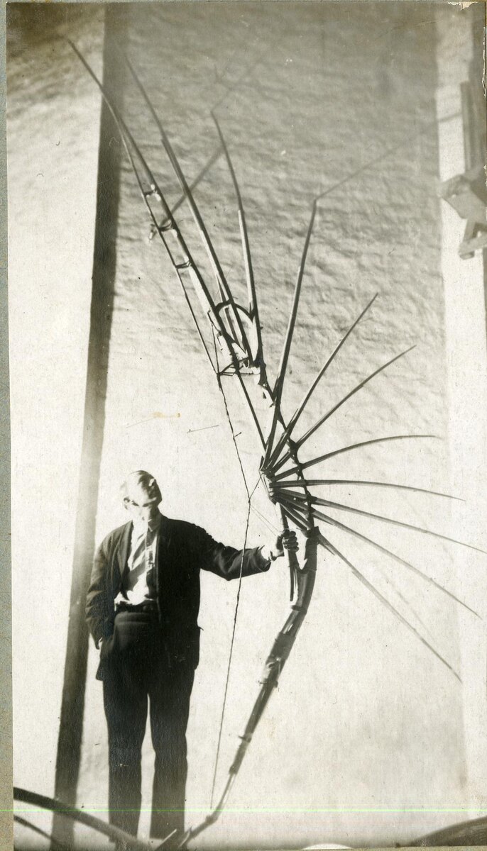    Владимир Татлин с крылом «Летатлина». Начало 1930-хГосударственная Третьяковская галерея