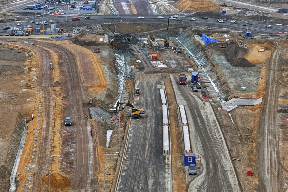    Строительство ЮШМ продолжается. Фото: gov.spb.ru