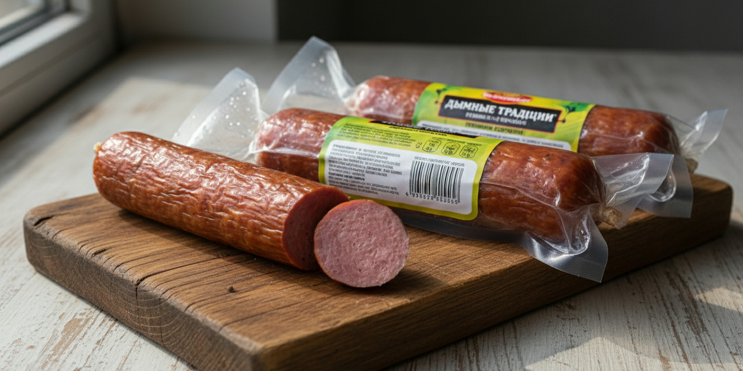 Первая копчёная колбаса дома: рецепт 5 кг, режим и себестоимость