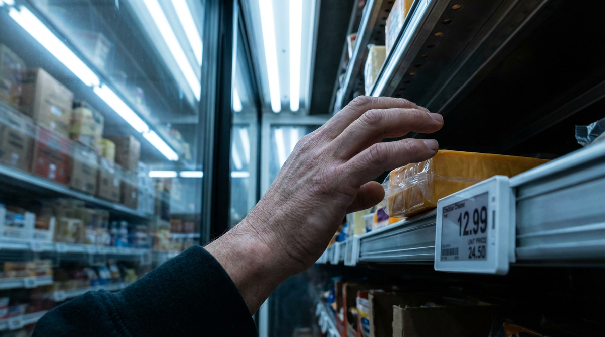 Замершая рука у полки магазина. Момент, когда в голове включается внутренний калькулятор, а в душе — чувство унизительной экономии на самом необходимом.