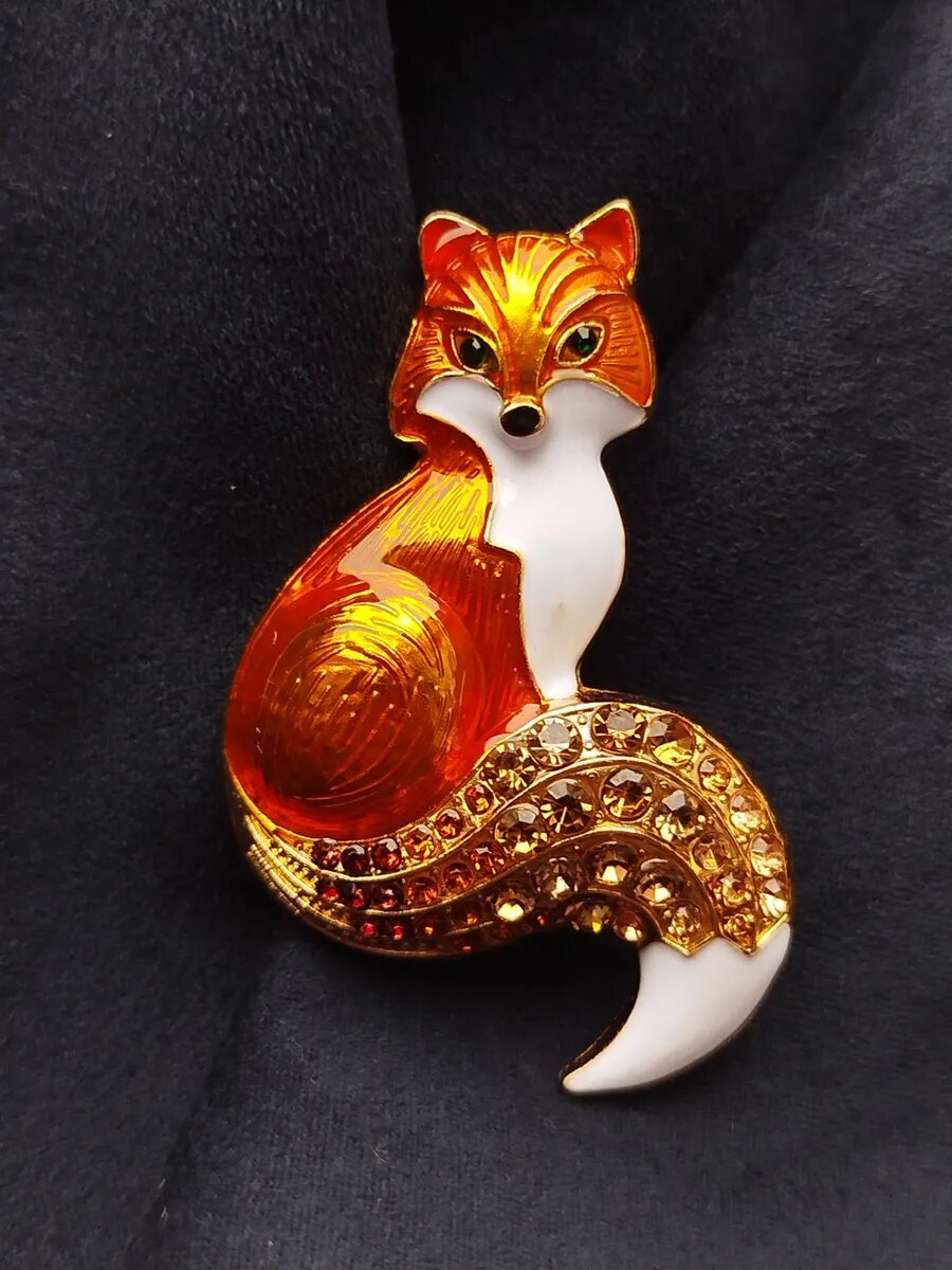 Брошь Лисичка