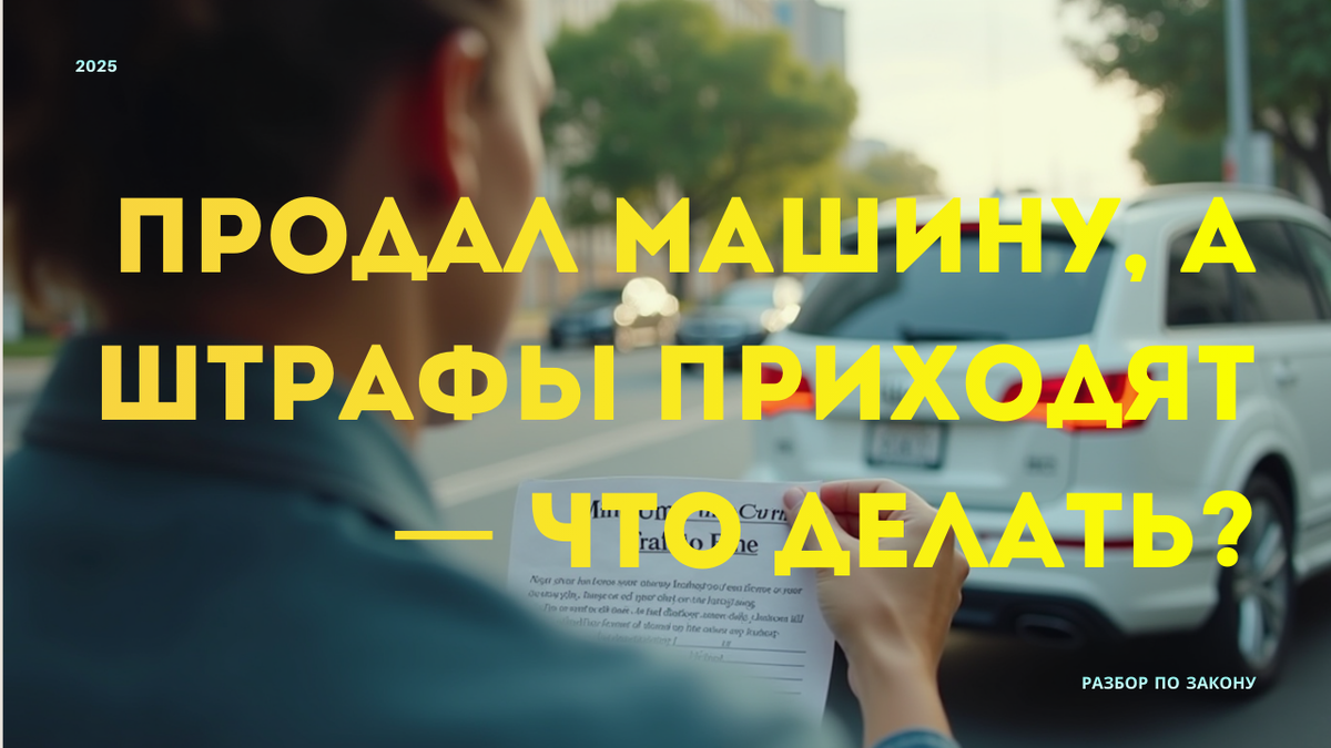Если новые штрафы приходят после продажи автомобиля — значит, покупатель не переоформил ТС. Что обязан сделать бывший владелец, чтобы остановить начисления.