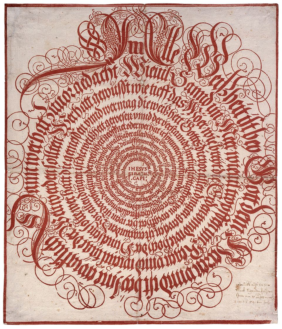 Премудрость Иисуса сына Сирахова, глава первая, неизвестный художник, 1654 год