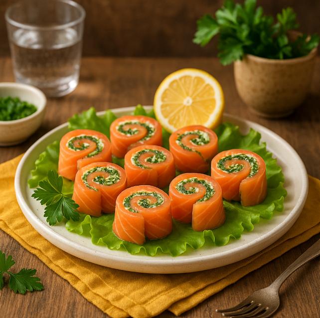 Рулетики из рыбы и зелени рецепты от Дарики