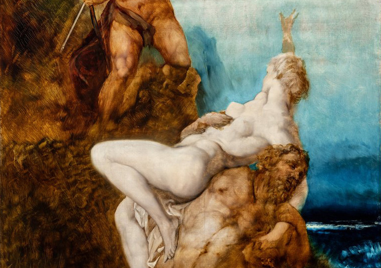 Картина «Несс похищает Деяниру» Ганса Макарта
