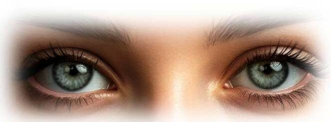 Взгляд серых глаз. Создано «Шедеврум» — проект, сервис и приложение компании «Яндекс» 