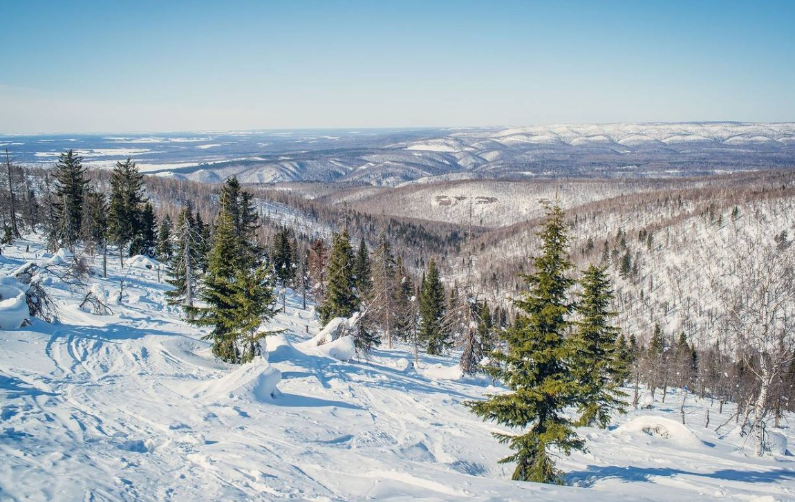 Фото горнолыжного курорта в Башкирии