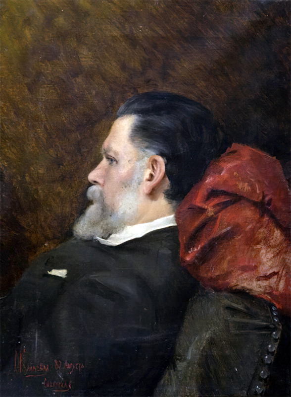 Портрет отца, 1887. Острогожский историко-художественный музей имени И.Н.Крамского