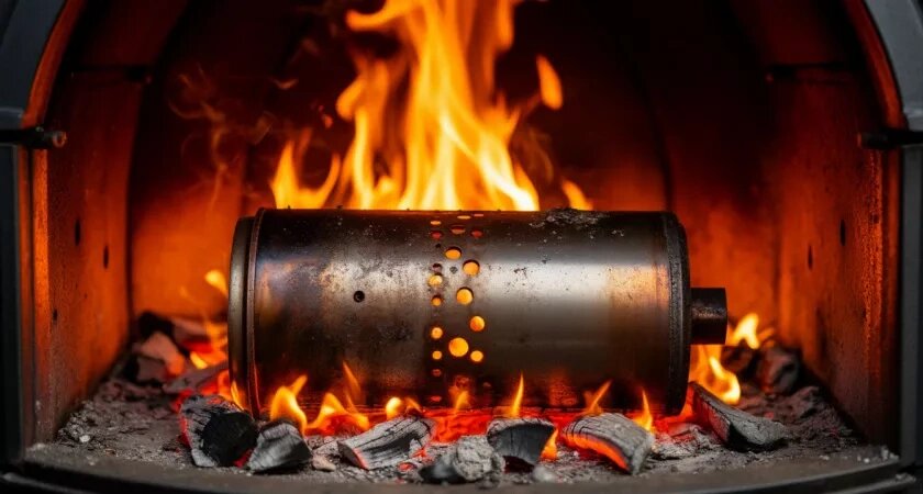    Топлю печку третий год с одним "вечным поленом" - уменьшил расход дров в 2 раза. Умельцы в деревнях только так и делают