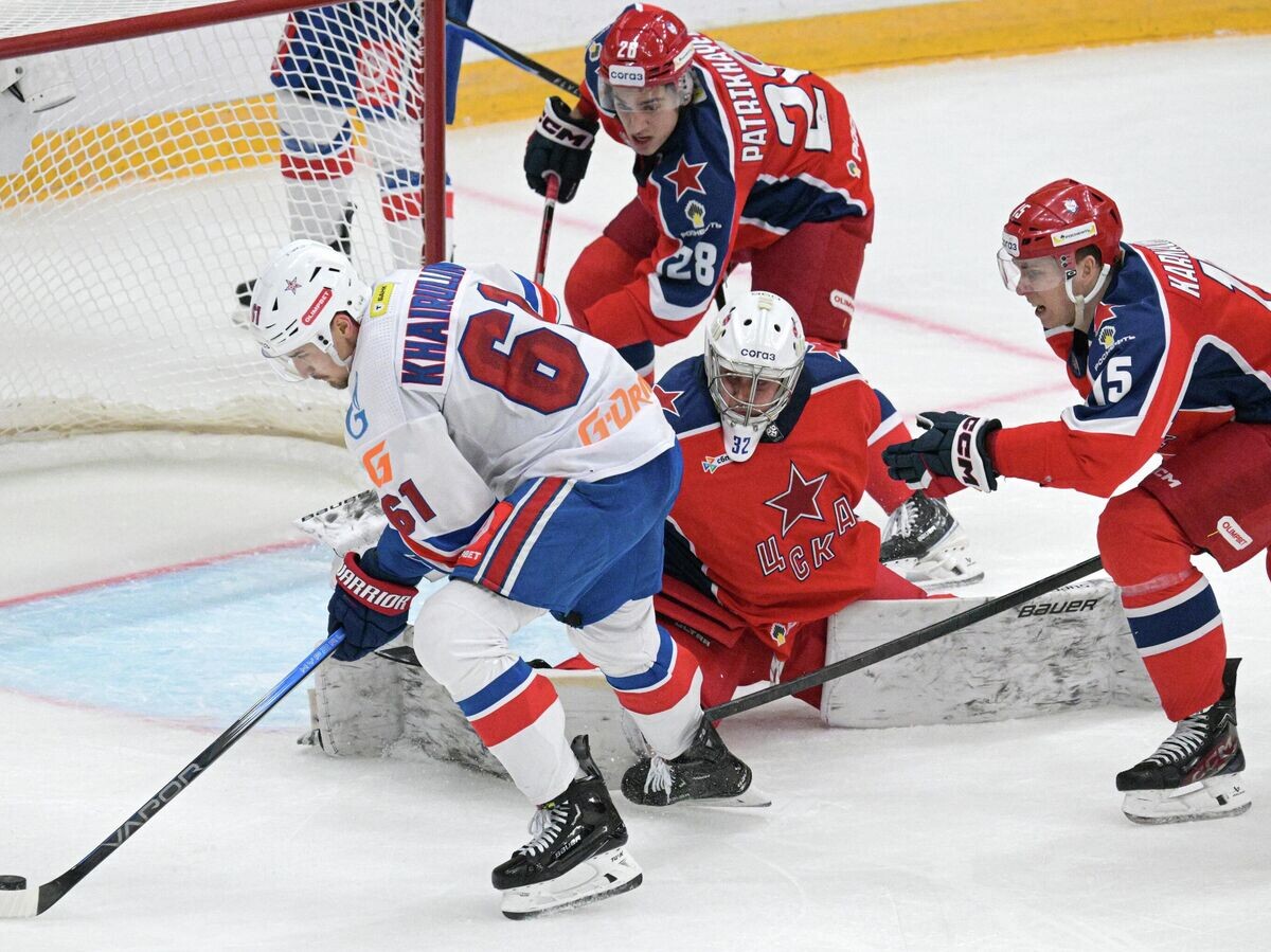    Хоккей. КХЛ. ЦСКА (Москва) - СКА (Санкт-Петербург)© РИА Новости / Владимир Федоренко