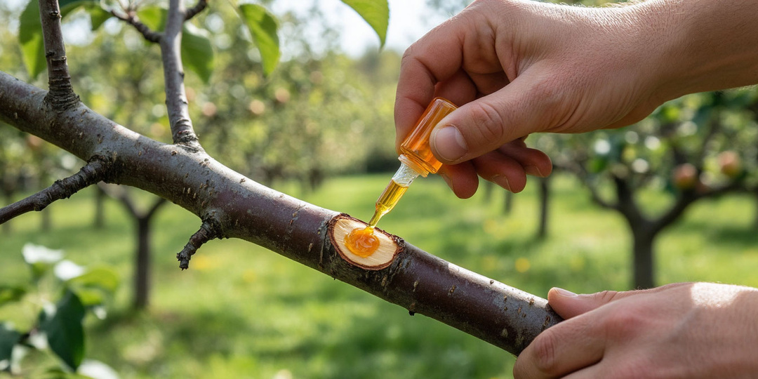 🔥 Смажьте срезы после обрезки йодом — и никакая инфекция не проникнет! Обработал все 12 плодовых деревьев