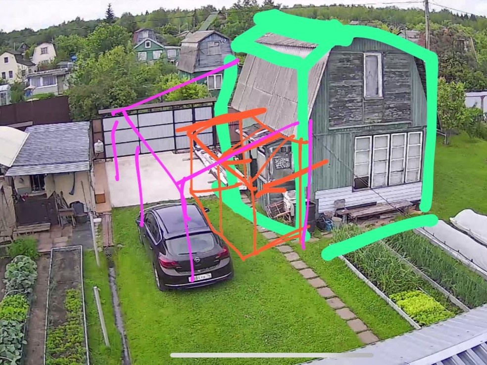 В начале я хотел восстановить старый дом, утеплить и обшить его новыми материалами + сделать пристройку, но потом осознал, что нет смысла спасать полугнилой, кривой щитовой каркас с маленькими и не удобными планировками, легче сделать новый дом и началась стройка…   