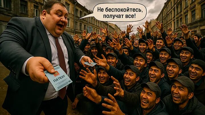 Сдать страну за 1% бюджета: Саботаж против Путина — чиновники раздают мигрантам "волшебные бумажки"