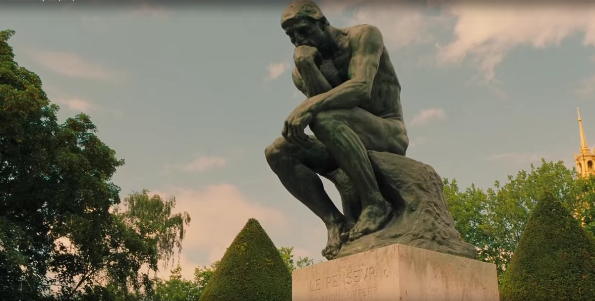 «Мыслитель» Родена. Кадр из фильма