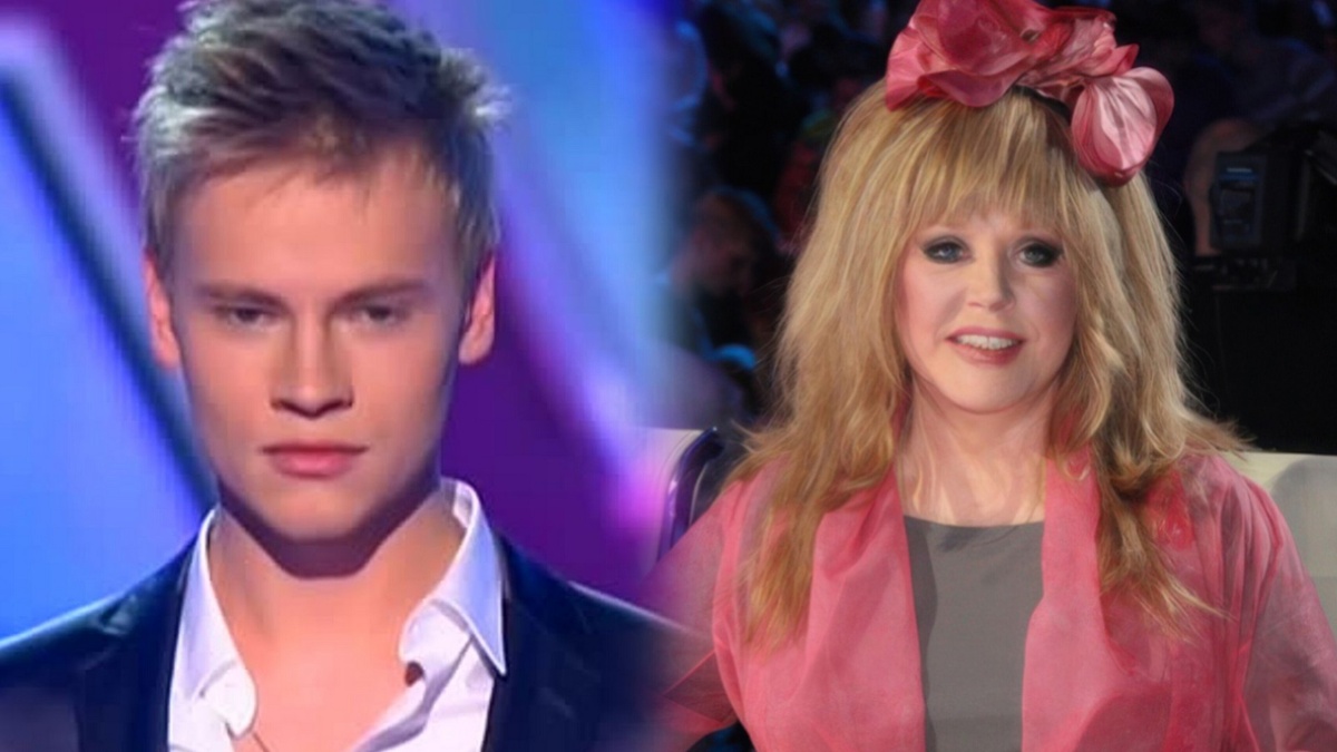 На фото: Ярослав Дронов и Алла Пугачева на "Фактор А"