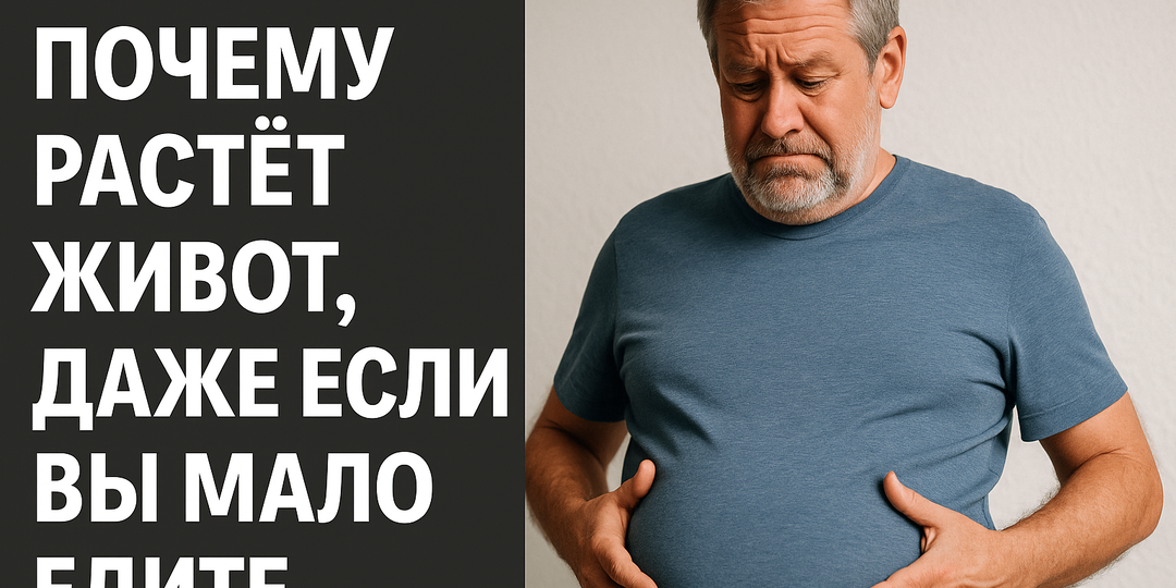 Почему растёт живот, даже если вы мало едите?