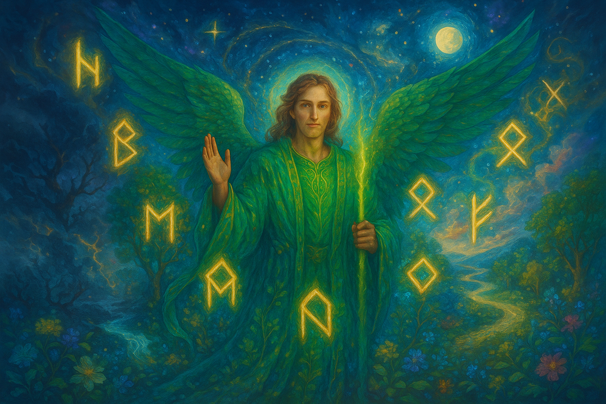 Архангел Рафаил и руны судьбы: исцеляющее послание для тех, кто гадает на рунах и ищет знак от Высших Сил