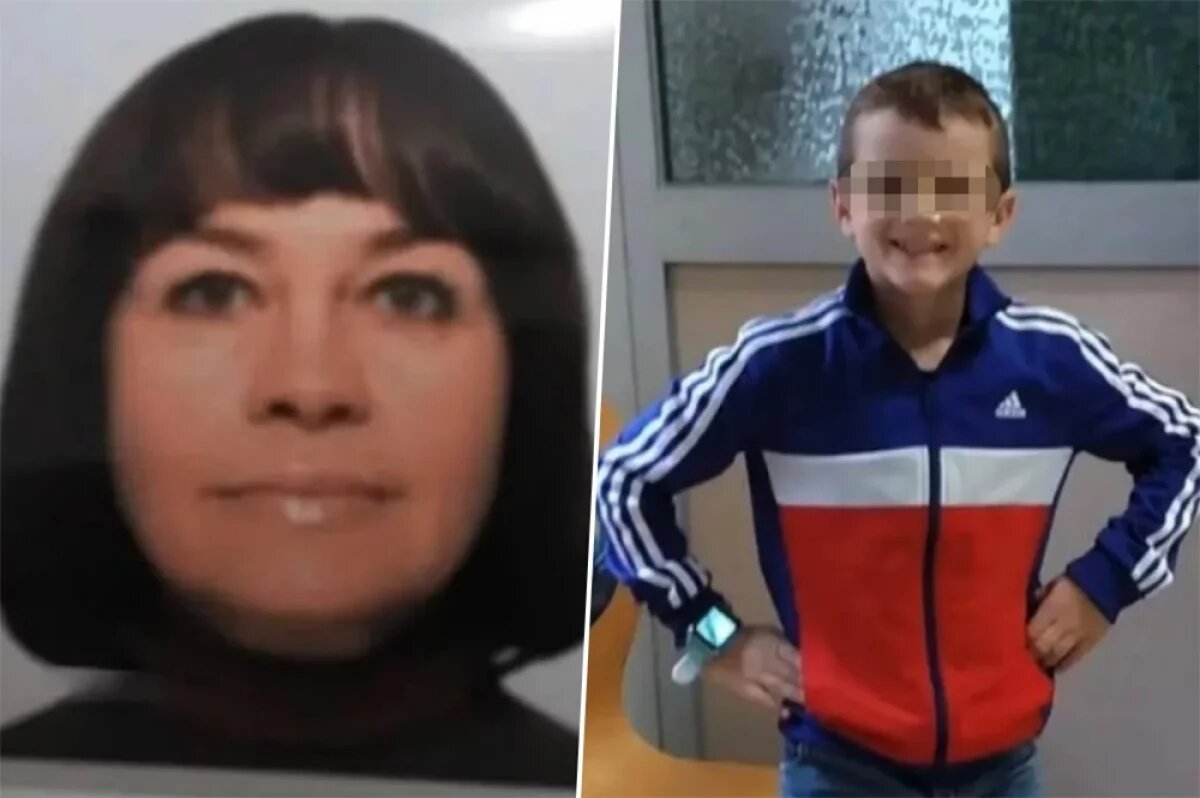    Елена Стасюк и её сын.