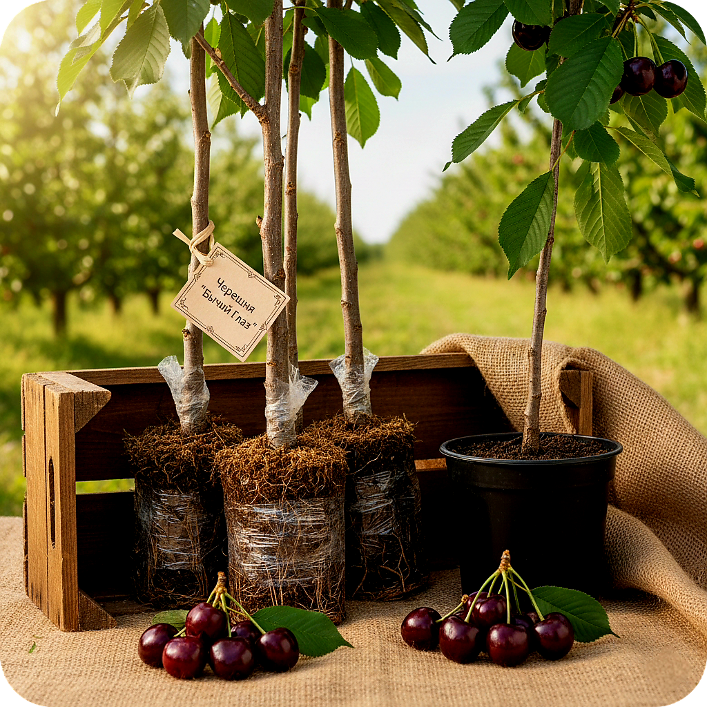 Саженцы Черешни «Бычий Глаз» (Дайбера Черная) — Элитный Сорт для Вашего Сада! (Иллюстрация)