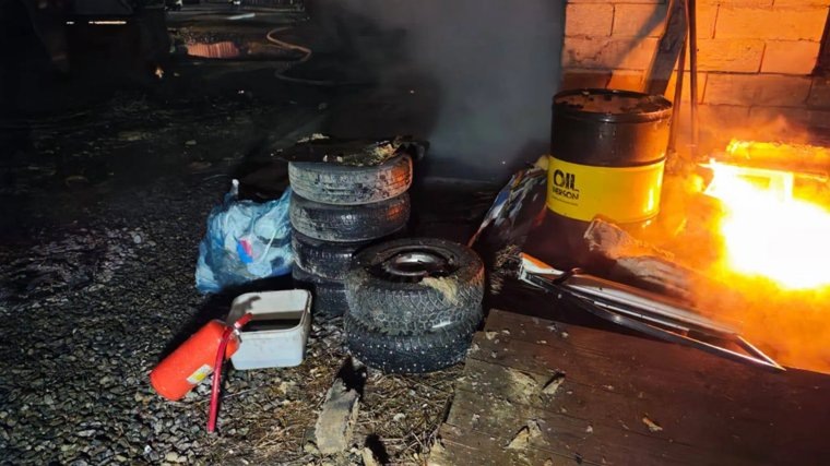    Пожар произошел в СНТ «Надежда»