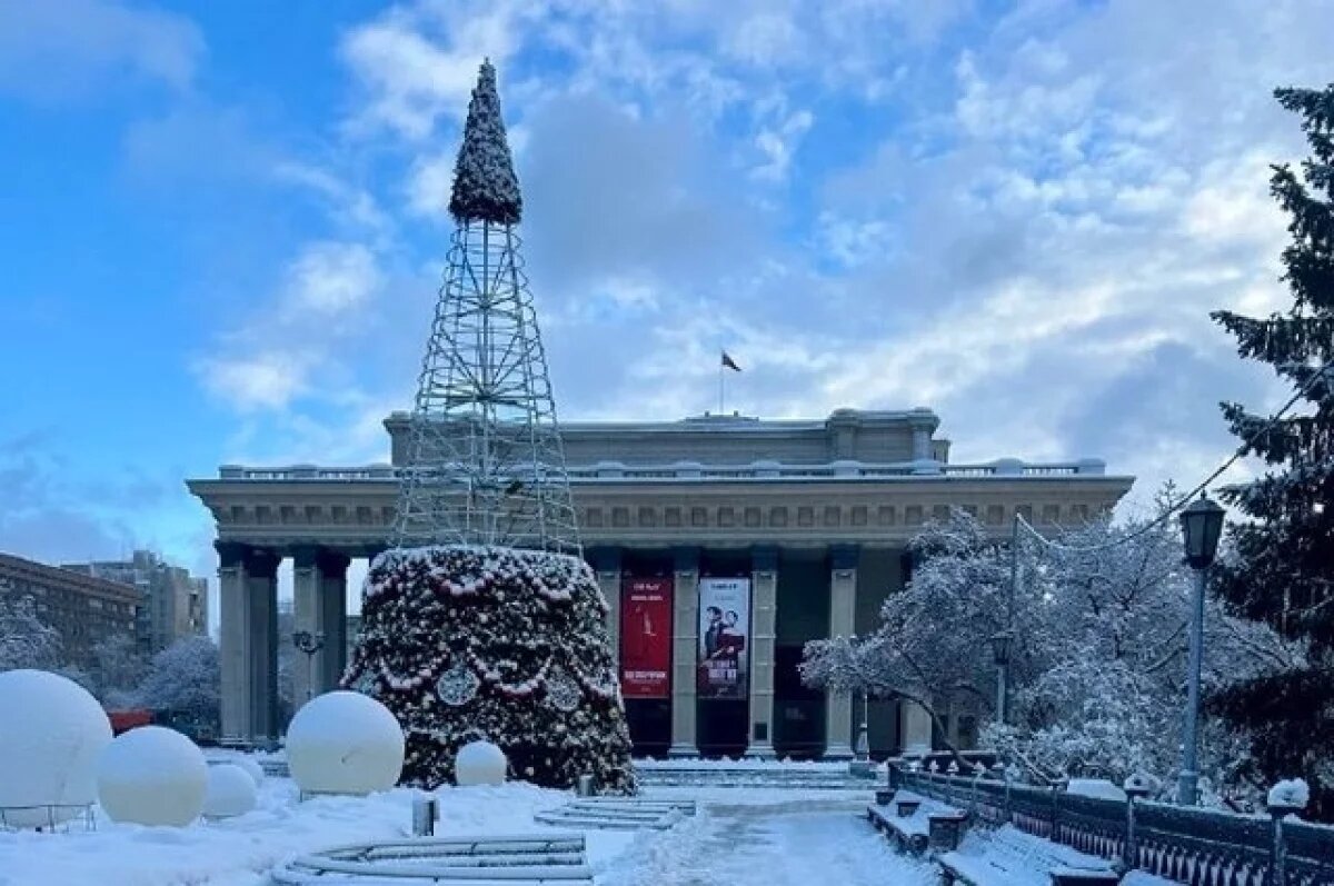    Главную новогоднюю елку Новосибирска украсят в русском стиле