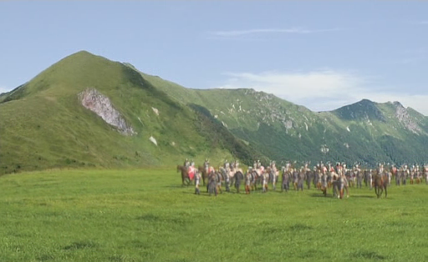 Войско князя Владимира в Карпатах.