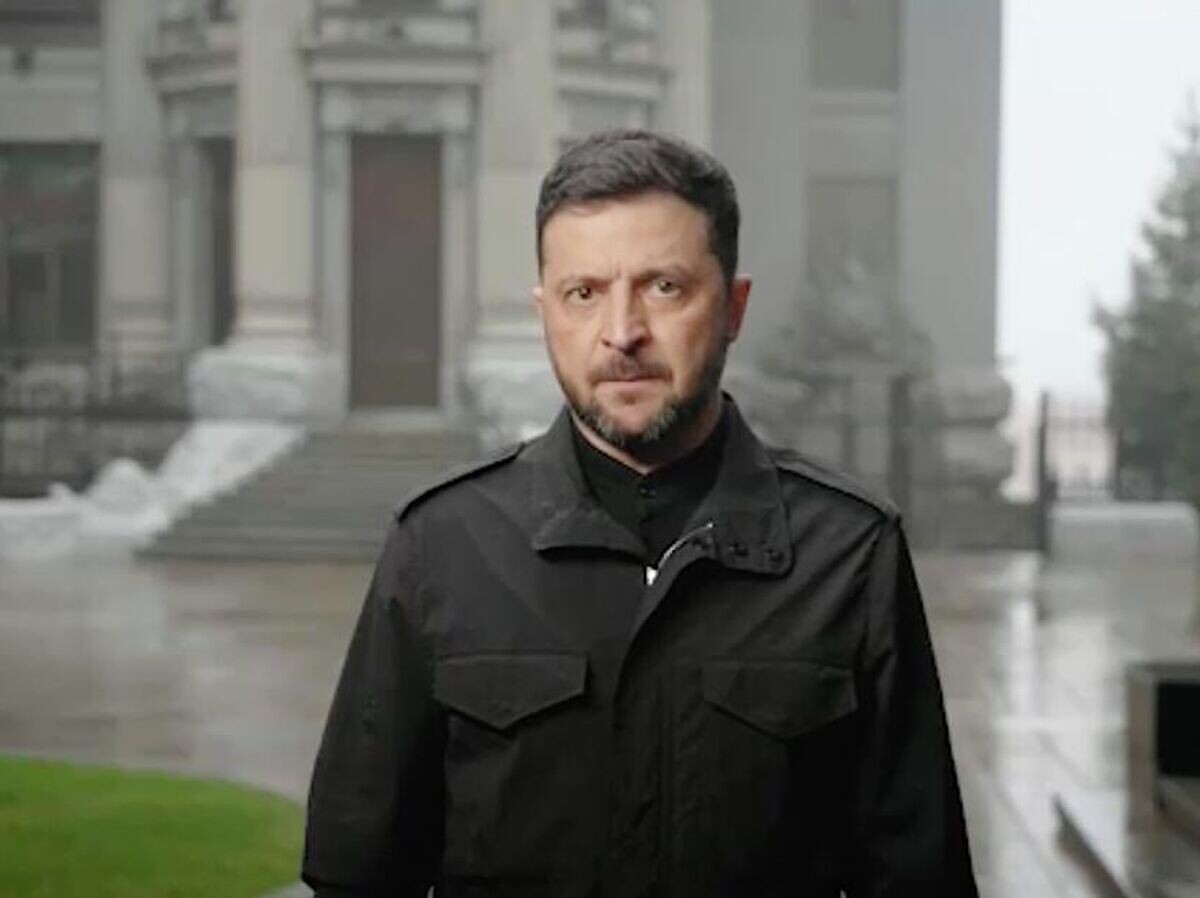    Кадр видео обращения Владимира Зеленского