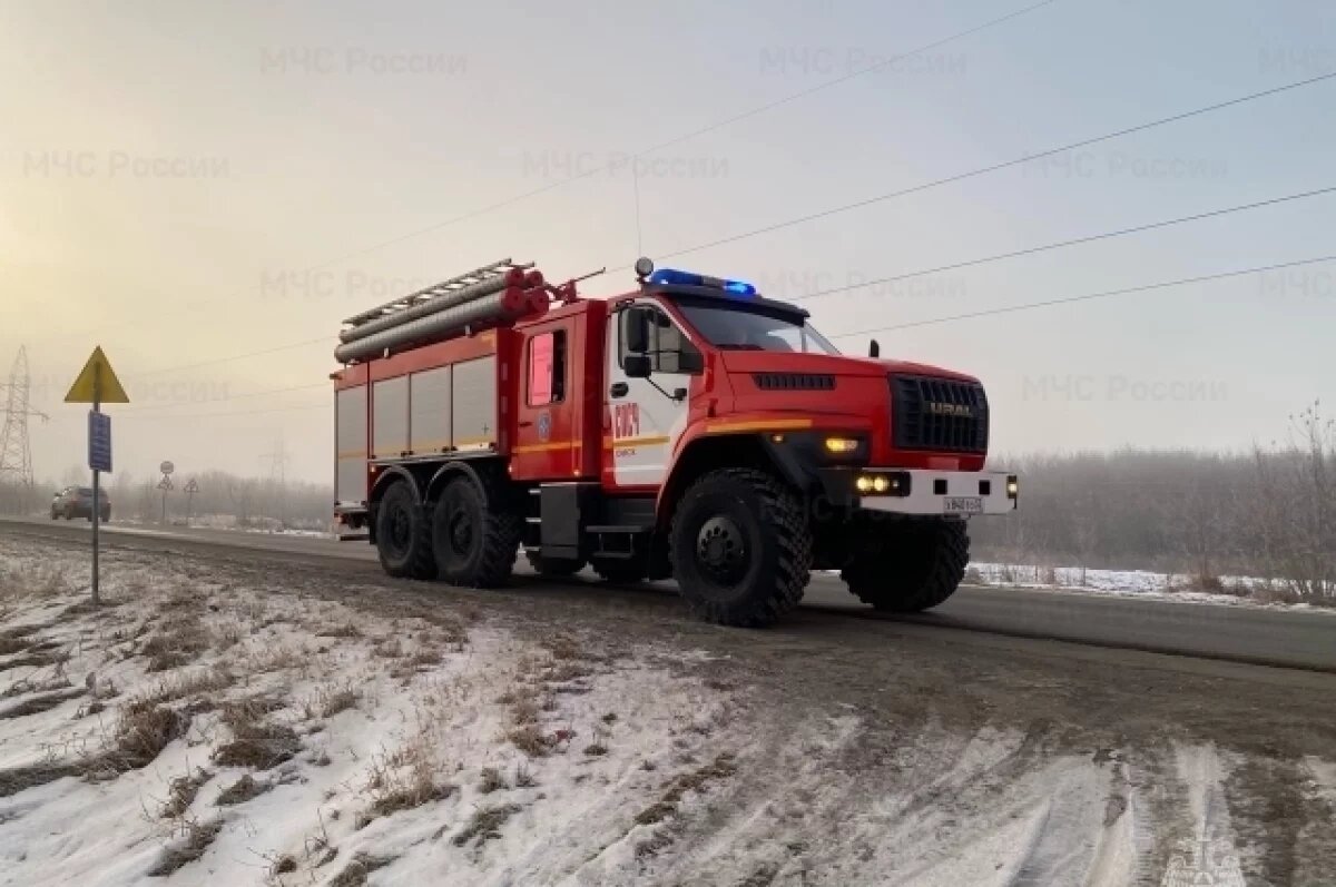    В Омской области сгорела небольшая ферма
